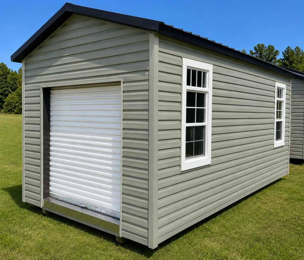 10×20 Classic Shed with Roll-up Door
