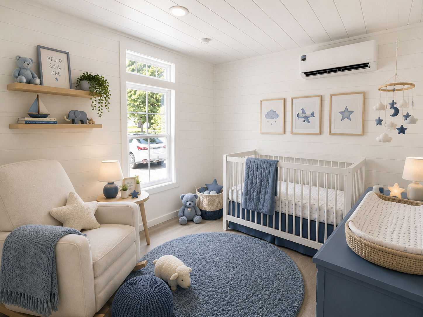 styled laundry and mudroom